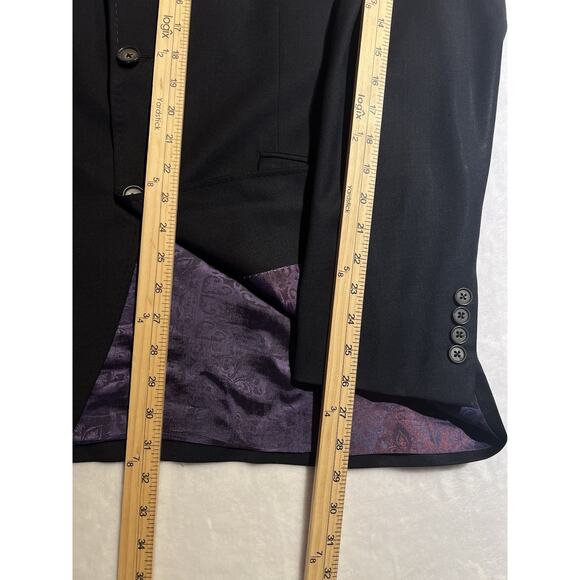 Ted Baker Mens 42L Dark Ink Navy Blue Casual Blazer Sport Coat Jacket - Picture 14 of 15